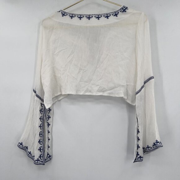 RAGA Embroidered Boho Crop Top - Picture 2 of 7